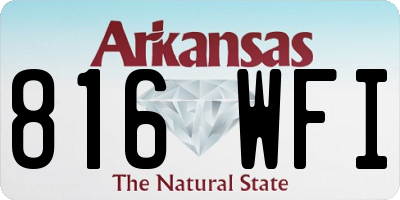 AR license plate 816WFI