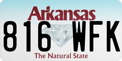 AR license plate 816WFK