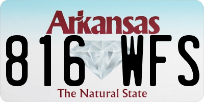 AR license plate 816WFS