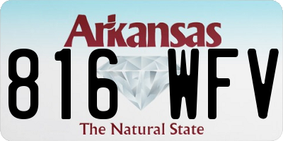 AR license plate 816WFV