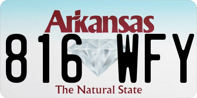 AR license plate 816WFY