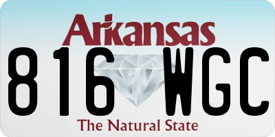 AR license plate 816WGC