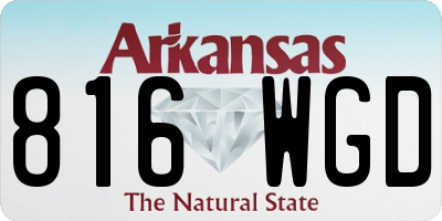 AR license plate 816WGD