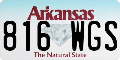 AR license plate 816WGS
