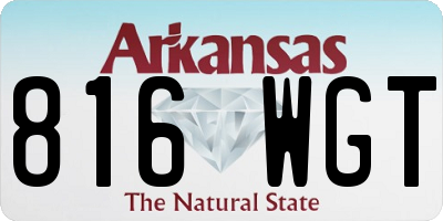 AR license plate 816WGT
