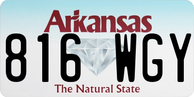 AR license plate 816WGY