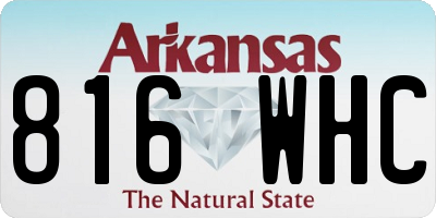 AR license plate 816WHC