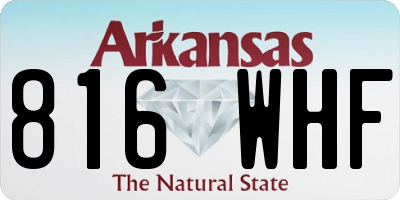 AR license plate 816WHF