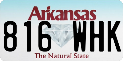 AR license plate 816WHK