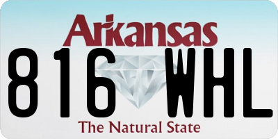 AR license plate 816WHL