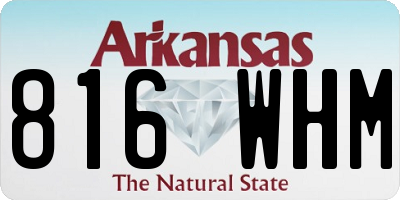 AR license plate 816WHM