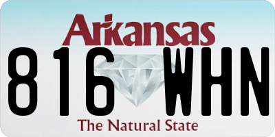 AR license plate 816WHN
