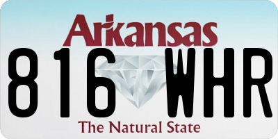 AR license plate 816WHR