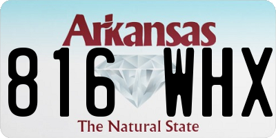 AR license plate 816WHX