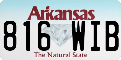 AR license plate 816WIB