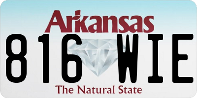 AR license plate 816WIE