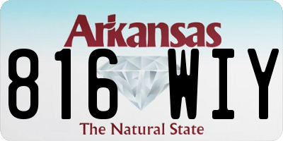 AR license plate 816WIY
