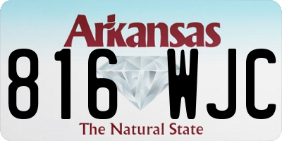 AR license plate 816WJC