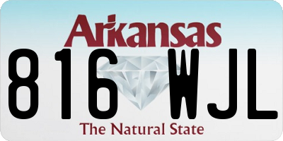 AR license plate 816WJL