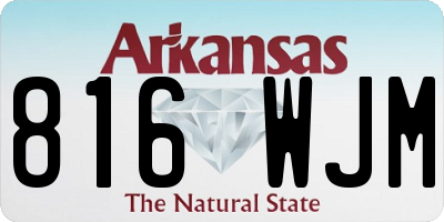 AR license plate 816WJM