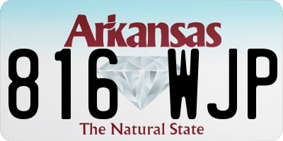AR license plate 816WJP
