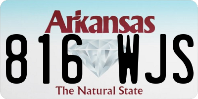 AR license plate 816WJS