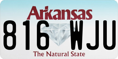AR license plate 816WJU