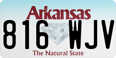 AR license plate 816WJV