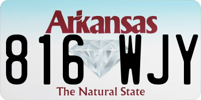 AR license plate 816WJY