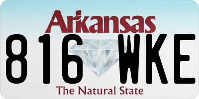 AR license plate 816WKE