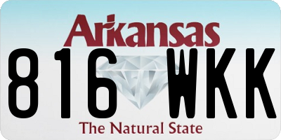AR license plate 816WKK