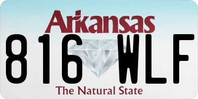 AR license plate 816WLF