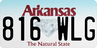 AR license plate 816WLG