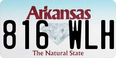 AR license plate 816WLH