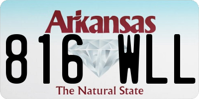 AR license plate 816WLL