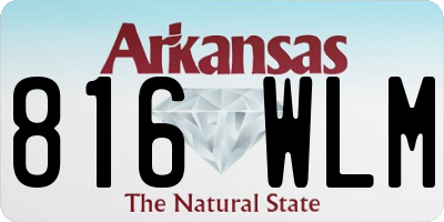 AR license plate 816WLM