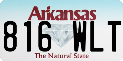 AR license plate 816WLT