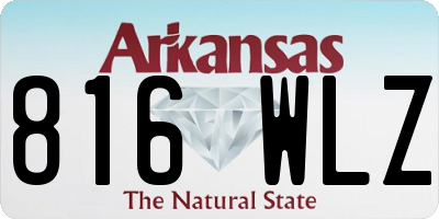 AR license plate 816WLZ