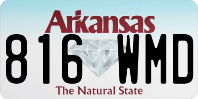 AR license plate 816WMD
