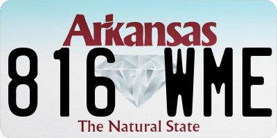 AR license plate 816WME