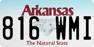 AR license plate 816WMI