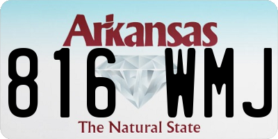 AR license plate 816WMJ