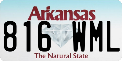 AR license plate 816WML