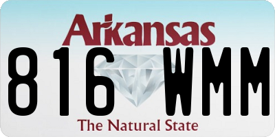 AR license plate 816WMM