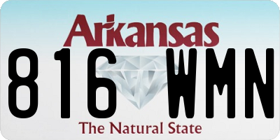 AR license plate 816WMN