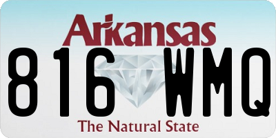 AR license plate 816WMQ