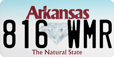 AR license plate 816WMR
