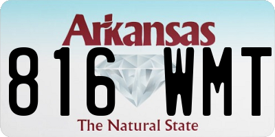 AR license plate 816WMT