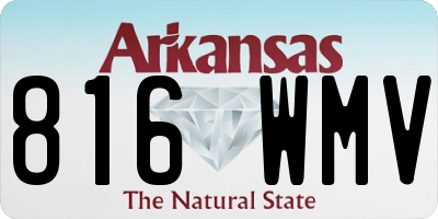 AR license plate 816WMV