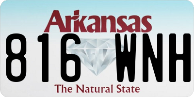 AR license plate 816WNH